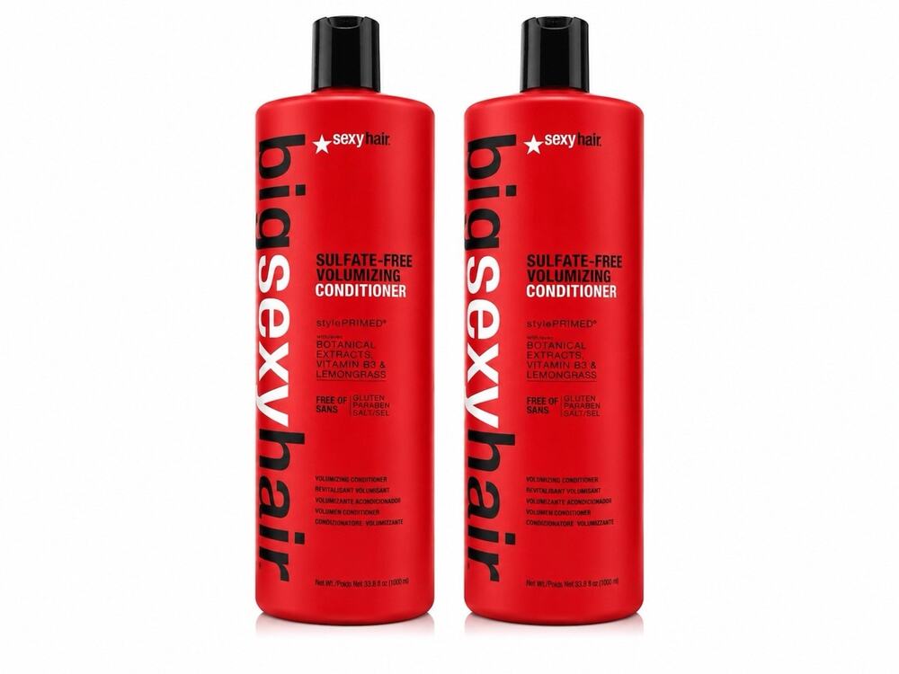 Sexy Hair Big Sexy Sulfate-Free Volumizing Conditioner 33.8oz 1L Lot of 2